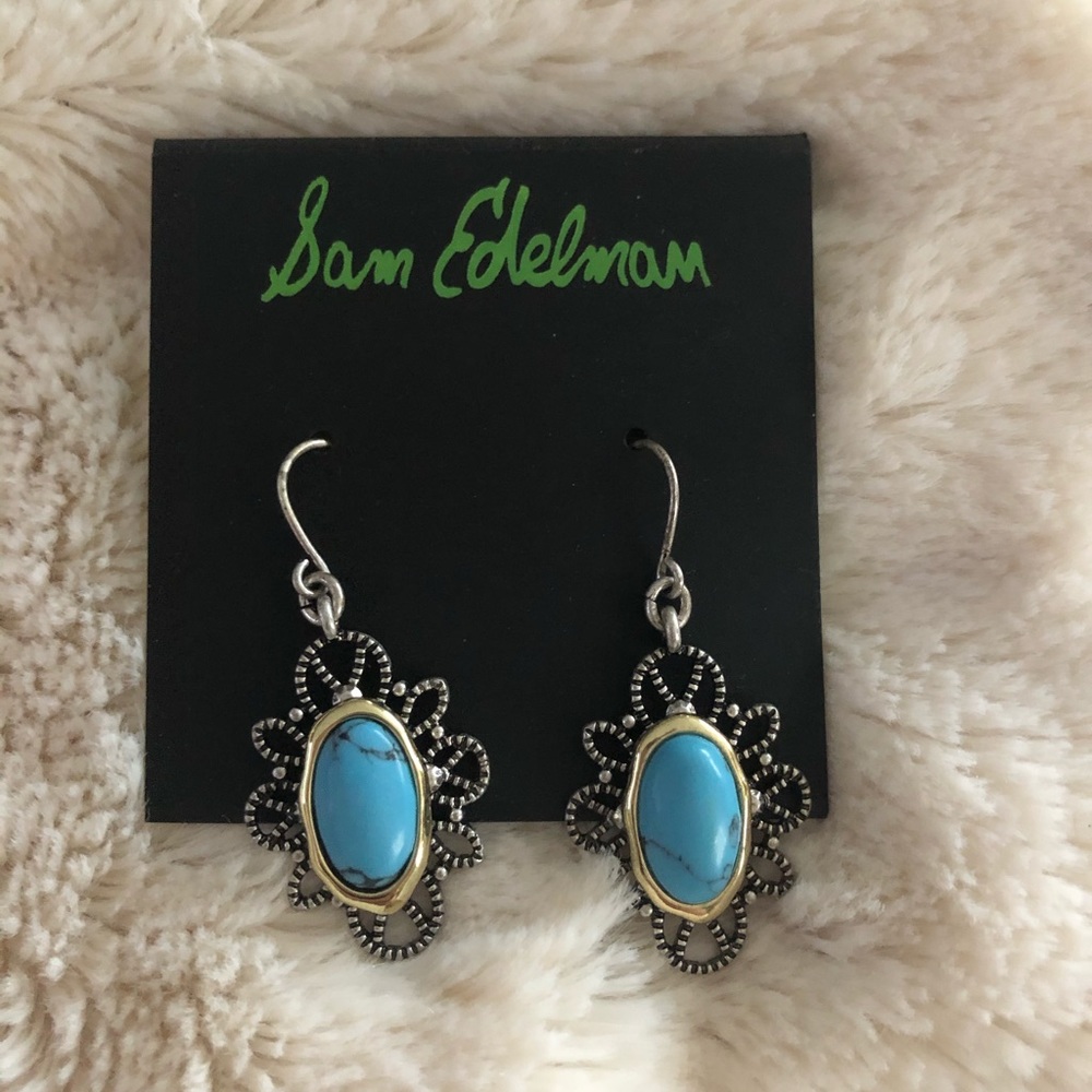 Sam Edelman Turquoise Earrings NEW